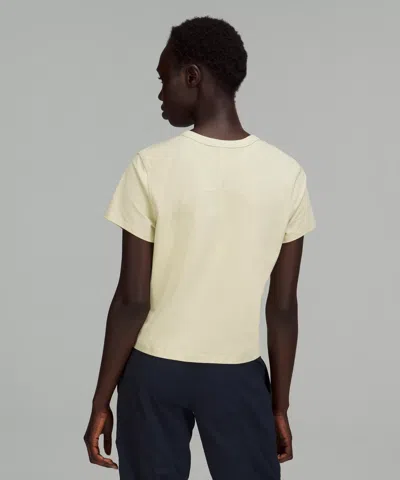 Lululemon Classic-fit Cotton-blend T-shirt In Neutral