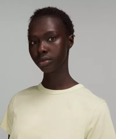 Lululemon Classic-fit Cotton-blend T-shirt In Neutral