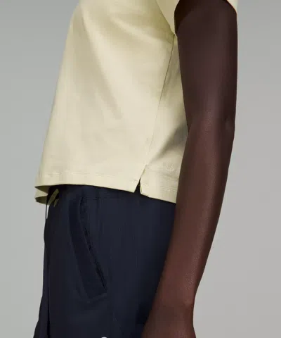 Lululemon Classic-fit Cotton-blend T-shirt In Neutral