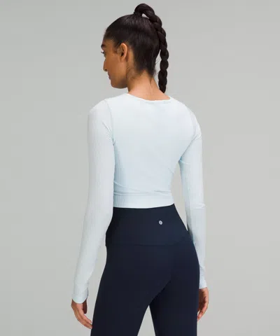 Lululemon Ebb To Street Long-sleeve Shirt In White