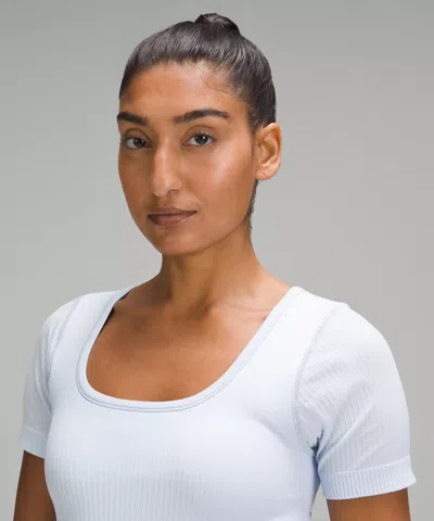 Lululemon Ebb To Street Short-sleeve Shirt In White