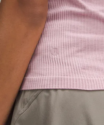 Lululemon Ebb To Street Short-sleeve Shirt In Pink