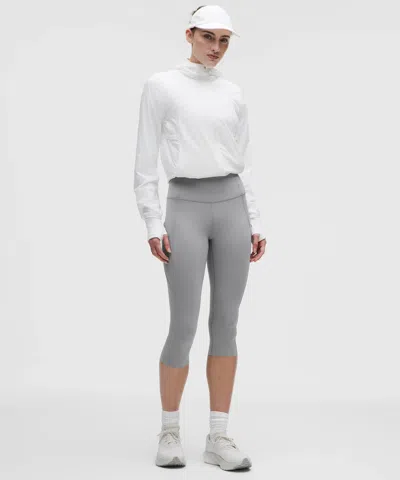 Lululemon Fast And Free High-rise Crop 19" In Gray