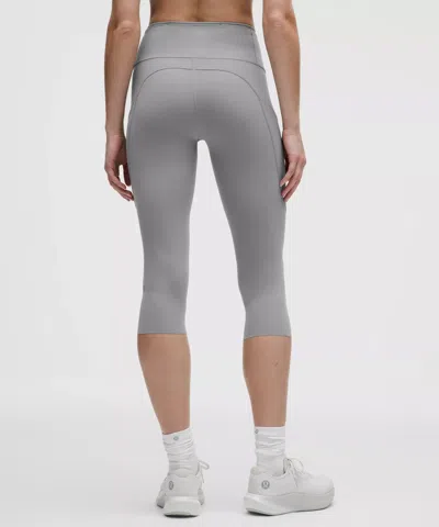 Lululemon Fast And Free High-rise Crop 19" In Gray