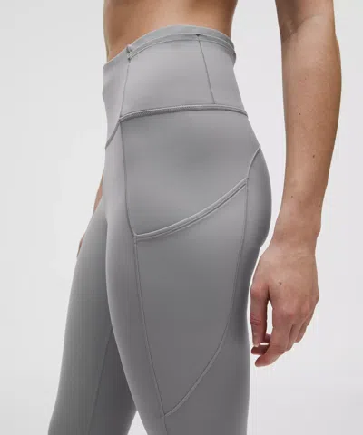 Lululemon Fast And Free High-rise Crop 19" In Gray