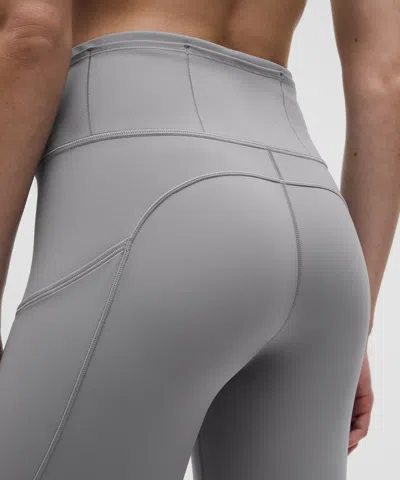Lululemon Fast And Free High-rise Crop 19" In Gray