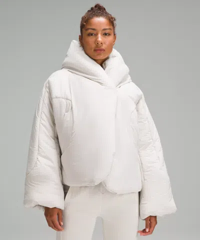 Lululemon Hooded Insulated Wrap In White