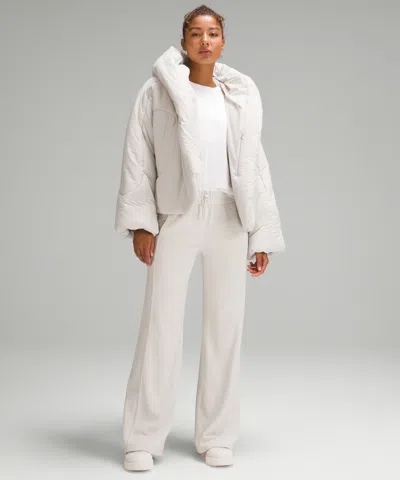 Lululemon Hooded Insulated Wrap In White