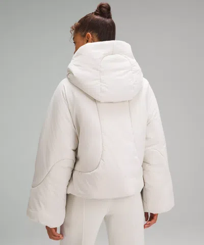 Lululemon Hooded Insulated Wrap In White