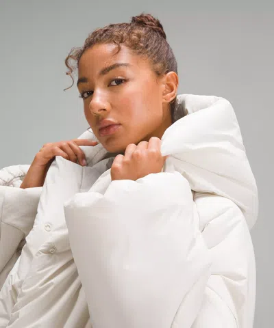 Lululemon Hooded Insulated Wrap In White