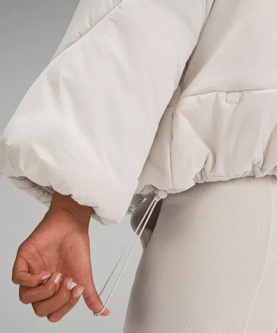 Lululemon Hooded Insulated Wrap In White