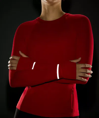 Lululemon It's Rulu Ribbed Long-sleeve Shirt In Red