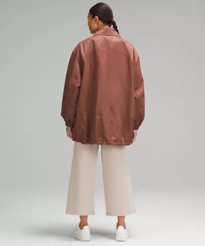 Lululemon Lightweight Oversized Coaches Jacket In Brown