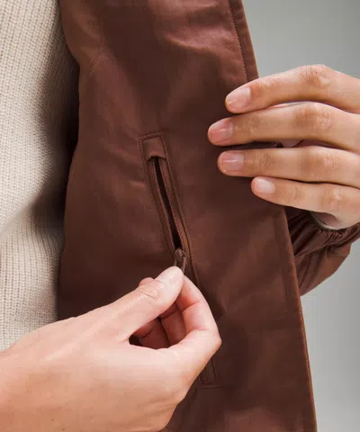 Lululemon Lightweight Oversized Coaches Jacket In Brown