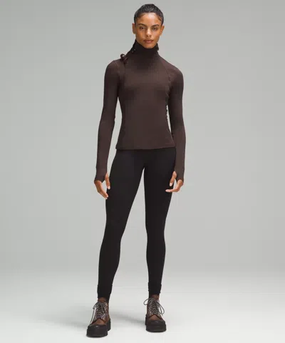 Lululemon Long-sleeve Turtleneck Base Layer In Gray