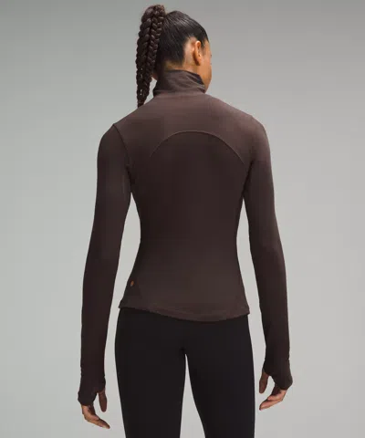 Lululemon Long-sleeve Turtleneck Base Layer In Gray