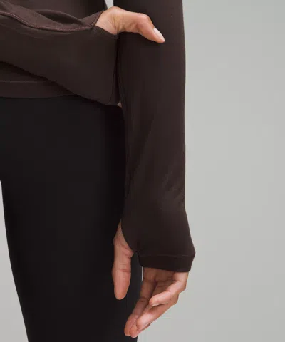 Lululemon Long-sleeve Turtleneck Base Layer In Gray