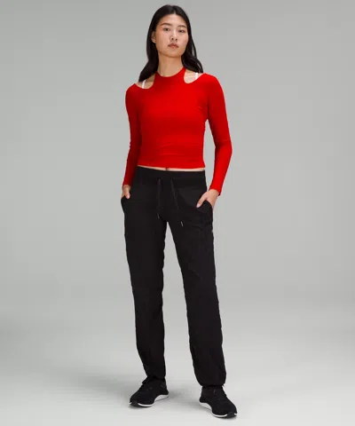Lululemon Lunar New Year Halter Neck Long Sleeve Shirt In Red