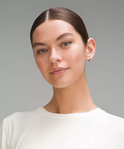 Lululemon Mesh Panelled Running Long-sleeve Shirt In White