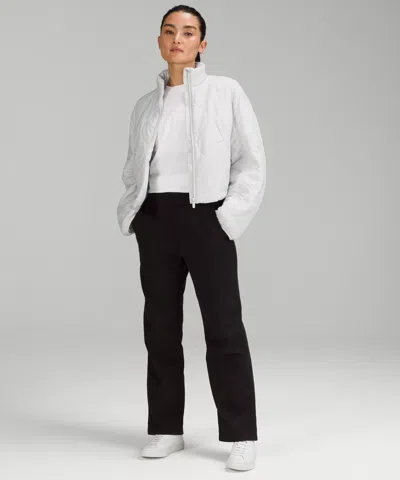 Lululemon Quilted Light Insulation Cropped Jacket In White