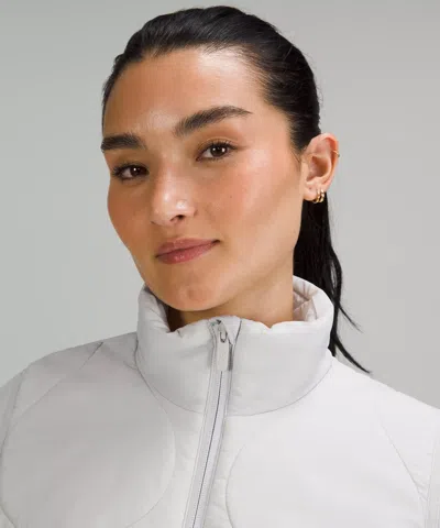 Lululemon Quilted Light Insulation Cropped Jacket In White