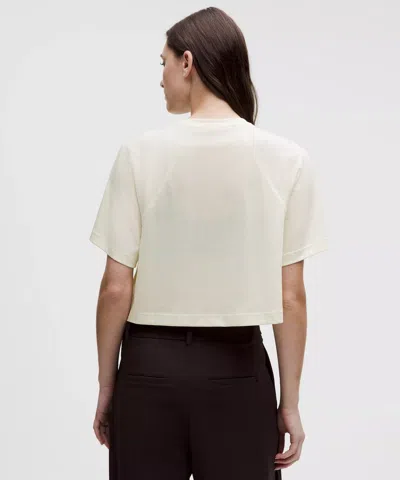 Lululemon Sheer Crewneck T-shirt In White