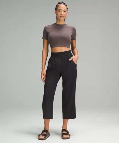 Lululemon Soft Ribbed Keyhole Short-sleeve Shirt In Blue