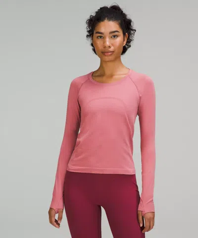 Lululemon Swiftly Tech Long-sleeve Shirt 2.0 In Pink