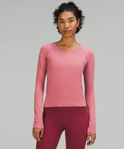 Lululemon Swiftly Tech Long-sleeve Shirt 2.0 In Pink