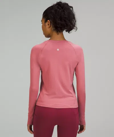 Lululemon Swiftly Tech Long-sleeve Shirt 2.0 In Pink