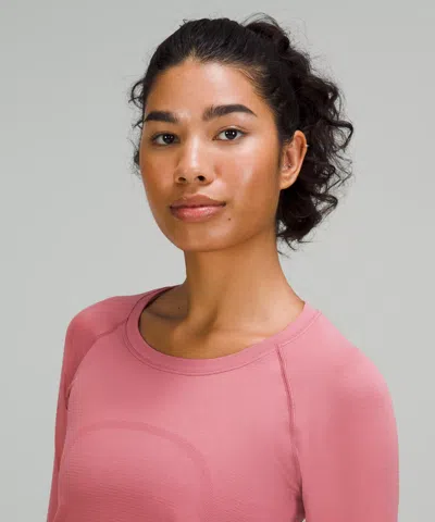 Lululemon Swiftly Tech Long-sleeve Shirt 2.0 In Pink