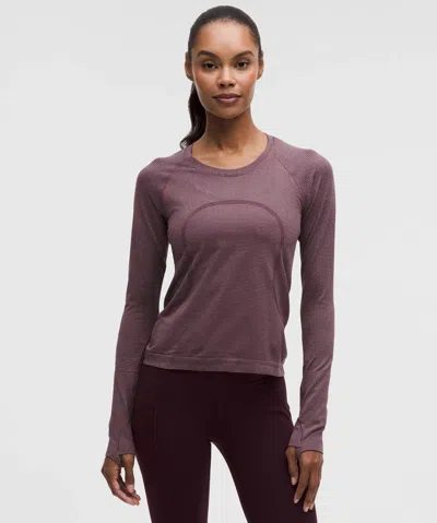 Lululemon Swiftly Tech Long-sleeve Shirt 2.0 In Purple