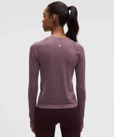 Lululemon Swiftly Tech Long-sleeve Shirt 2.0 In Purple
