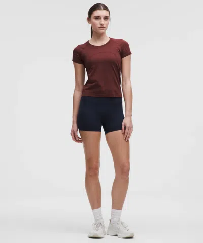 Lululemon Swiftly Tech Short-sleeve Shirt 2.0 In Burgundy