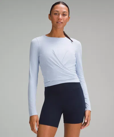 Lululemon Time To Restore Long-sleeve Shirt In Blue