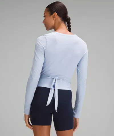 Lululemon Time To Restore Long-sleeve Shirt In Blue