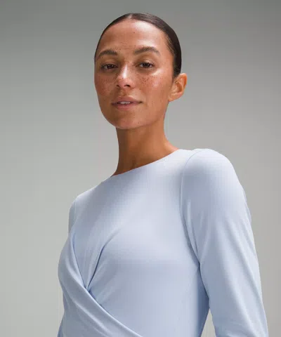 Lululemon Time To Restore Long-sleeve Shirt In Blue