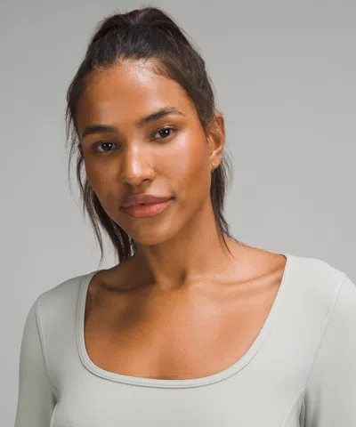 Lululemon Waist-seamed Nulu Long-sleeve Shirt In Green