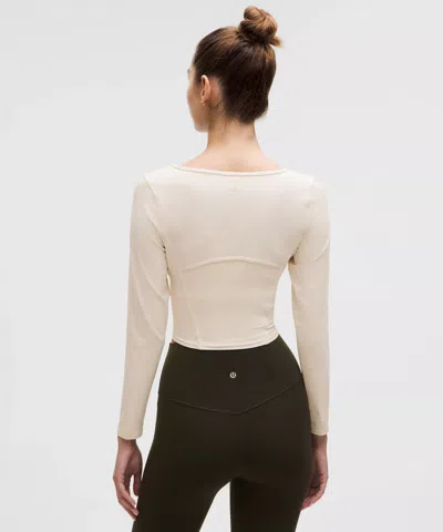 Lululemon Waist-seamed Nulu Long-sleeve Shirt In Neutral