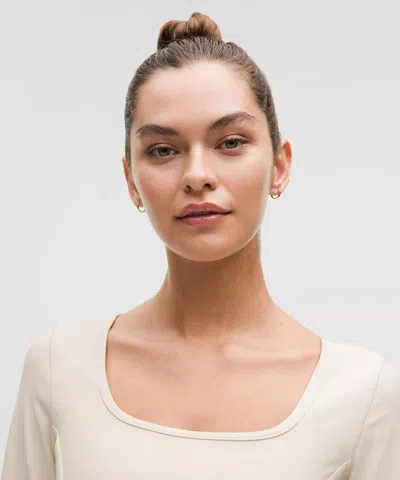 Lululemon Waist-seamed Nulu Long-sleeve Shirt In Neutral