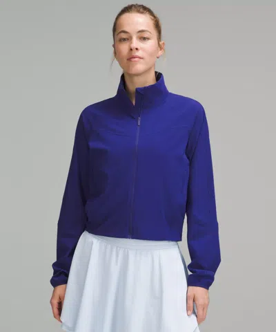 Lululemon Water-repellent Stretch Tennis Jacket In Blue