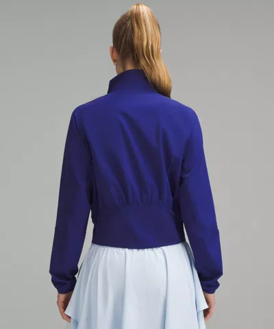 Lululemon Water-repellent Stretch Tennis Jacket In Blue