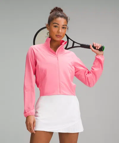 Lululemon Water-repellent Stretch Tennis Jacket In Pink