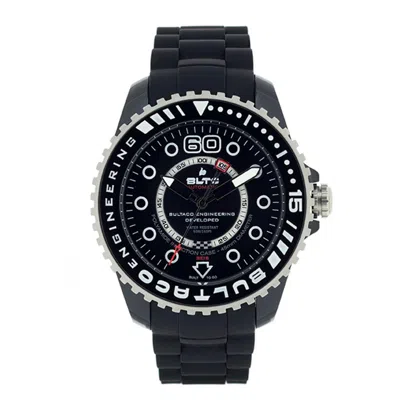 Bultaco Black Synthetic Watch In Black