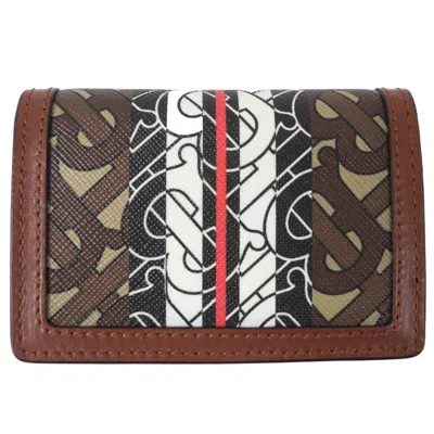 Pre-owned Burberry Brown Pvc Chain/shoulder Wallet ()