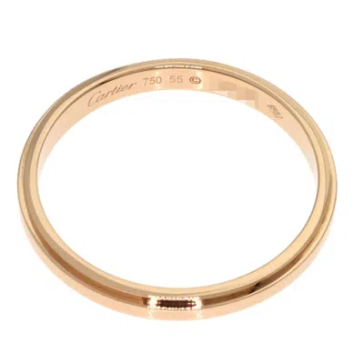 Pre-owned Cartier Pink Gold Pink Gold (18k) Band Ring ()