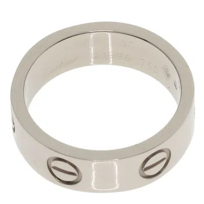 Pre-owned Cartier White Gold White Gold (18k) Band Ring ()