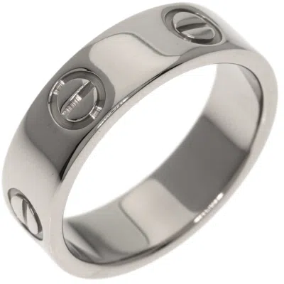 Pre-owned Cartier White Gold White Gold (18k) Band Ring ()