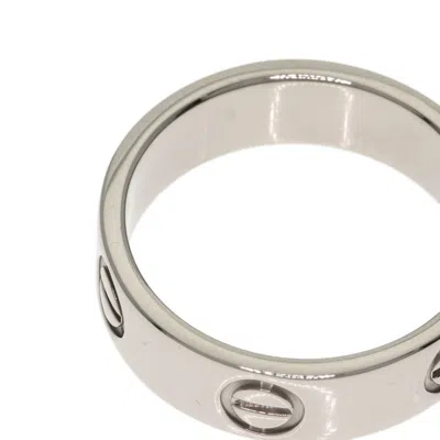 Pre-owned Cartier White Gold White Gold (18k) Band Ring ()