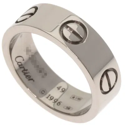 Pre-owned Cartier White Gold White Gold (18k) Band Ring ()